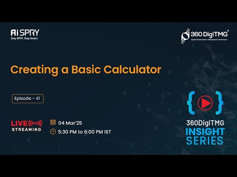 Creating a Basic Calculator 360DigiTMG