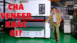 Máy chà nhám Veneer khác chà nhám thường cái gì? Woodmaster WM-1300RRV