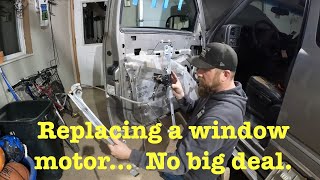 Window motor replacement on a 1999-2007 Chevy/GMC pickup