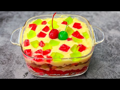 Fruit Custard Trifle | Custard Trifle Pudding Recipe | Eid Special Dessert Recipe | Yummy