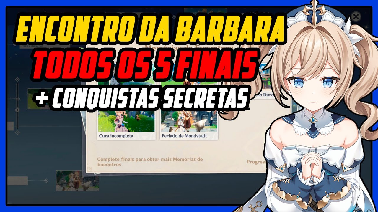BARBARA HANGOUT EVENT ALL FINALS + SECRET ACHIEVEMENT | GENSHIN IMPACT