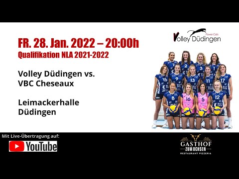 NLA Volleyball:  Volley Düdingen - VBC Cheseaux