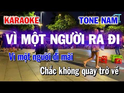 Karaoke Vì Một Người Ra Đi - Nhạc Trẻ 8x 9x - Làng Hoa Karaoke