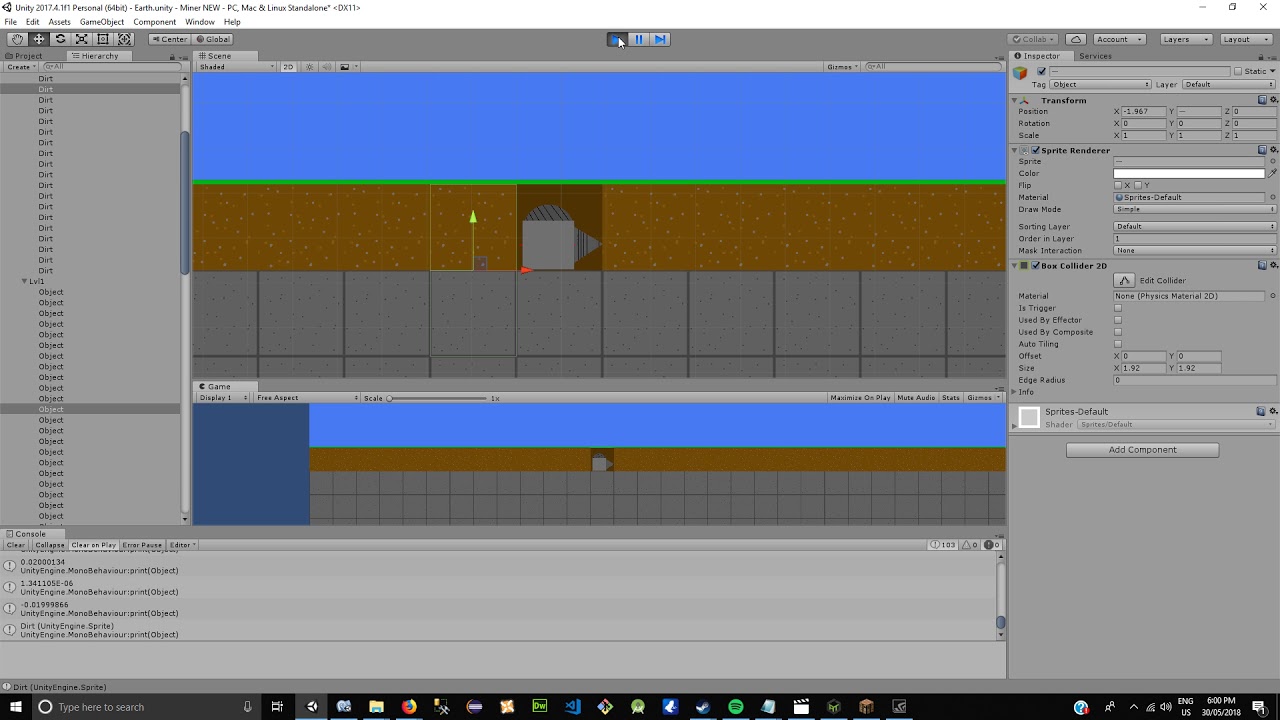 Linecast detects gameObject underneath the collided one - Questions ...