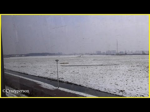RET metrorit in Sneeuw, Melanchthonweg - Berkel Westpolder Lijn E