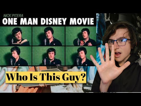 Reacting To "One Man Disney Movie" Nick Pitera - Disney Medley (Who Is This Guy?)