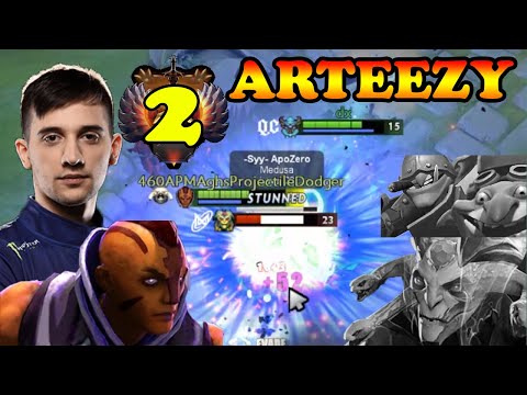 ARTEEZY HARD COUNTERING MEDUSA & TECHIES ANTIMAGE OP MANA BURN + MAGIC RESISTANCE | DOTA2ORBS