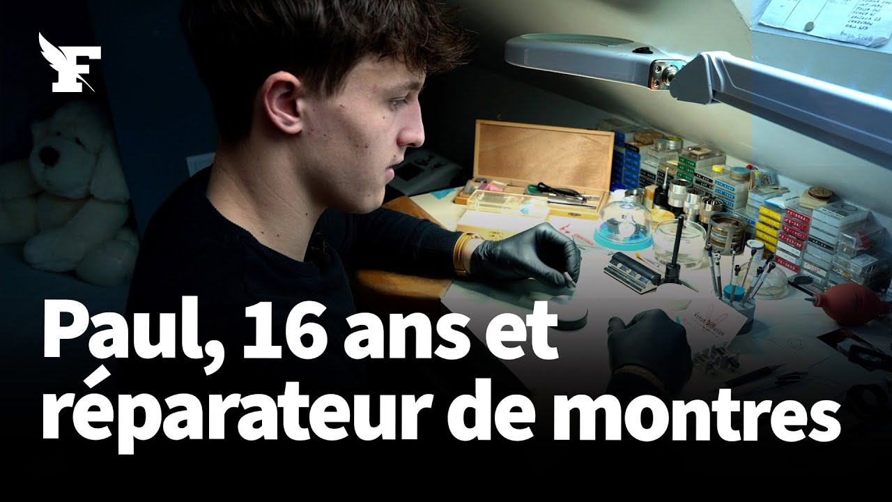 Depuis ses 16 ans, Paul collectionne les montres qu’il répare dans sa chambre