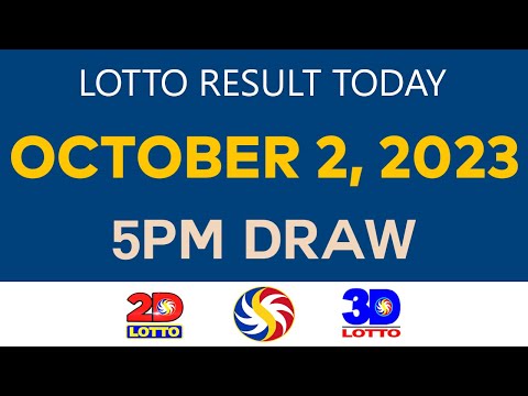 Lotto Result Today OCTOBER 2 2023 5pm Ez2 Swertres 2D 3D 4D 6/45 6/55 PCSO