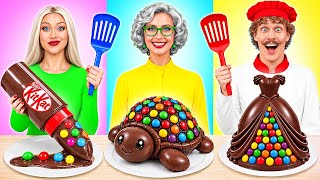 Me vs Grandma Chocolate Food Challenge | Funny Kitchen Hacks by Multi DO Challenge
