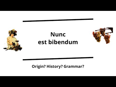 Nunc est bibendum - "Now is the time for drinking" (Horace) | Verbis Latinis
