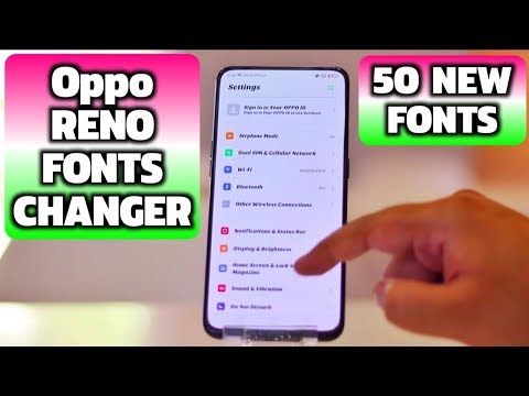 Oppo Reno Fonts Changer | Change Fonts in Oppo Reno