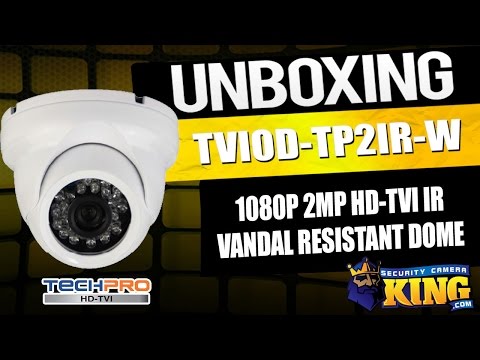Unboxing - 1080p 2MP HD-TVI IR Vandal Resistant Dome - TVIOD-TP2IR-W