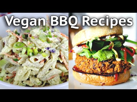 VEGAN BARBECUE RECIPES (Pasta Salad + Gochujang Burger Recipes)