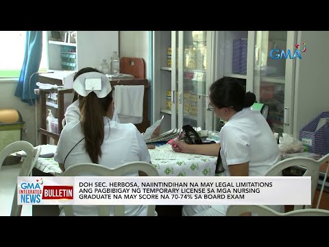 DOH Sec. Herbosa, naiintindihan na may legal limitations ang… GMA Integrated News Bulletin