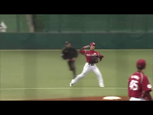 【4回裏】イーグルス・後藤 ベテランの魅せる守備!! 2015/3/17 L-E