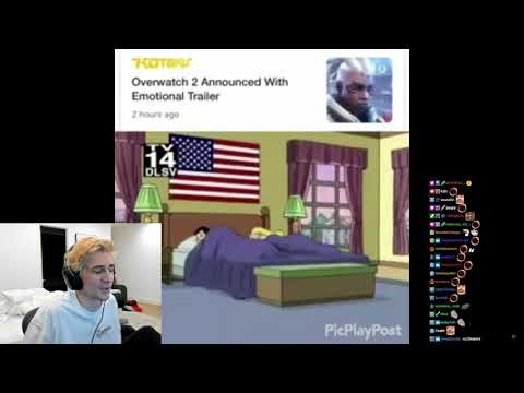 xQc reacts to Overwatch 2 trailer announcement