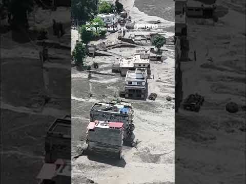 Video shows flash flood devastation in Nepal #shorts