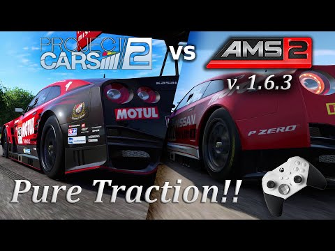 AMS2 v1.6.3 vs Project Cars 2 - Pure Traction!