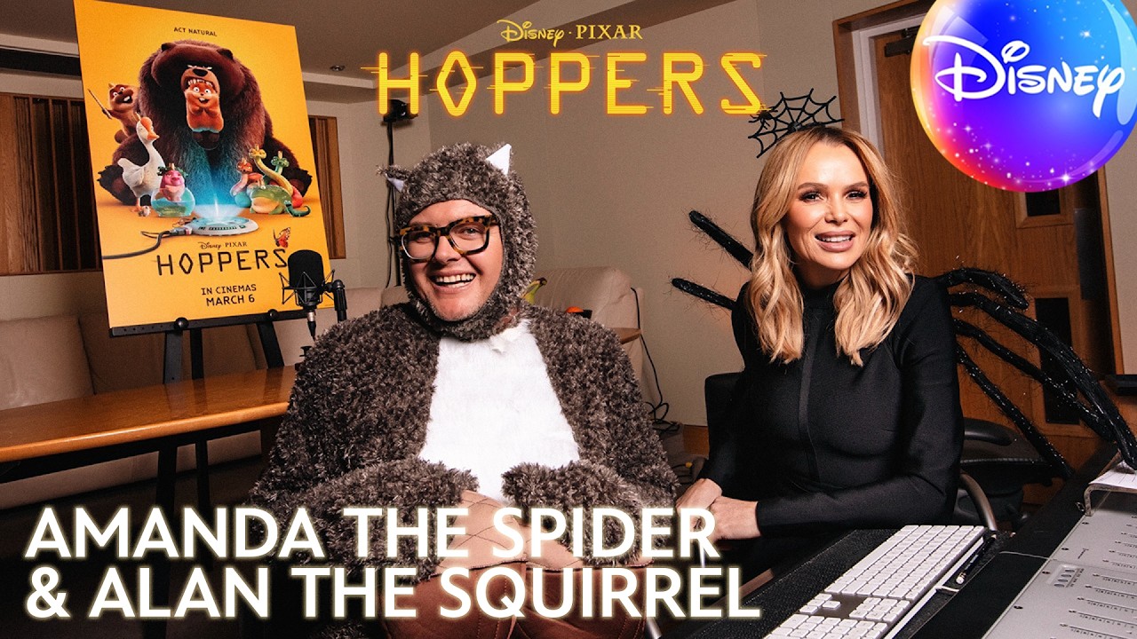 Alan Carr & Amanda Holden Join Hoppers! Meet Amanda the Spider & Alan the Squirrel