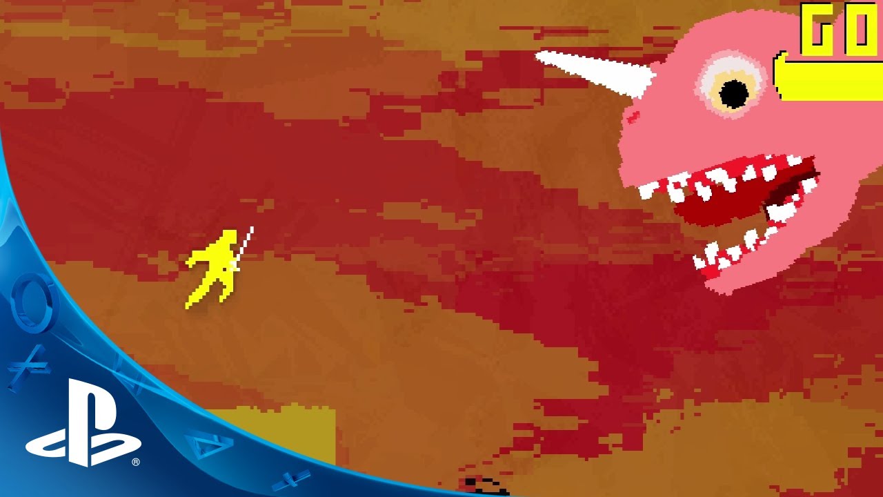Nidhogg on PS4: Sidescrolling Competitive Fencing Action