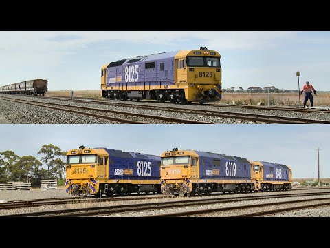 3CK5 Grain Train Locomotives Shuffled Before Refuelling (16/1/2019) - PoathTV Australian Railways