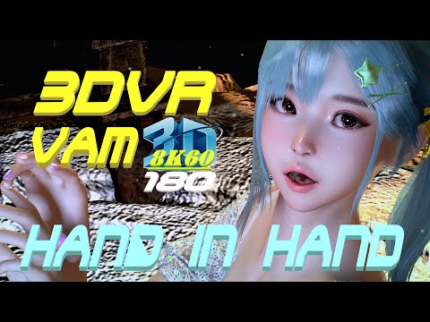 3DVR180 8K VaM Hand in Hand (by kz), (Cover リゼ・ヘルエスタ), Dance, MMD, ダンス 60FPS VR180