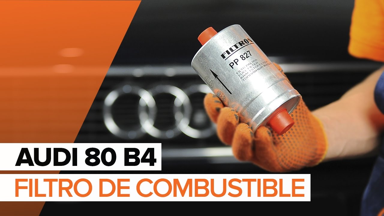 Cómo cambiar: filtro de combustible - Audi 80 B4 | Guía de sustitución