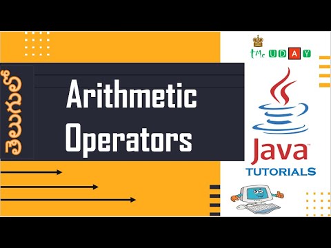1 10 5 Basic Arithmetic Operators In Java With Program Telugu Tutorial