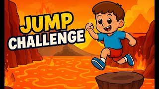 Jump Challenge - The Floor Is Lava 🌋 Kids Brain Break Activity Burn Some Energy