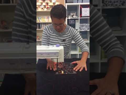 How to use domestic free motion quilting templates