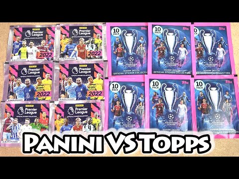 STICKER BATTLE | Premier League 2022 Sticker Collection VS Champions League 21/22 Stickers Opening
