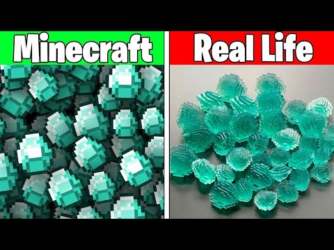 Insane Realistic Minecraft Water Lava Slime Block!