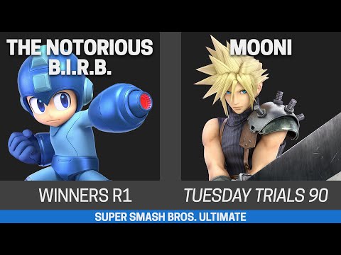 Tuesday Trials 90 SSBU Winners R1 - The Notorious B.I.R.B. (Mega Man) vs mooni (Cloud)