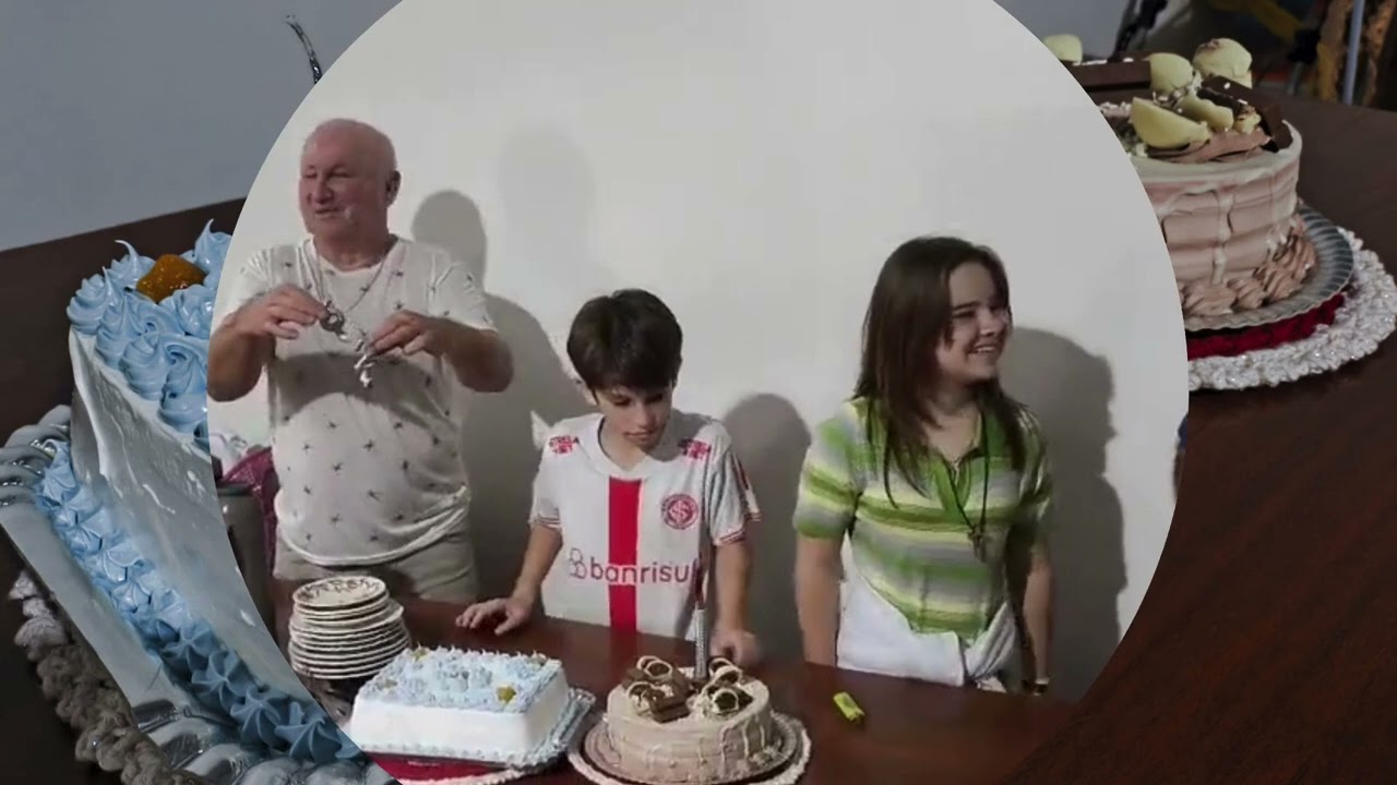 Morador de Nova Santa Rosa  após perdas na família, reúne filhos, netos e bisneta em aniversário de 62 anos