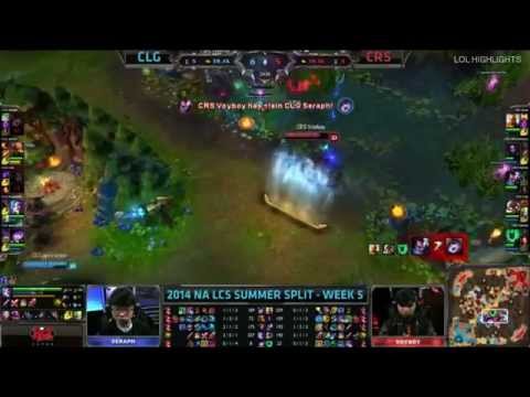 LoL Highlights - CLG vs Curse LCS NA Summer 2014 Week 5 Counter Logic Gaming vs CRS S4 W5D2
