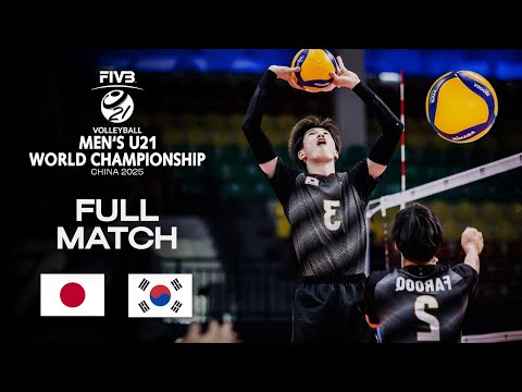 Japan vs. Korea - Ranking 11-12 | Men's U21 World Champs 2025 - Full Match