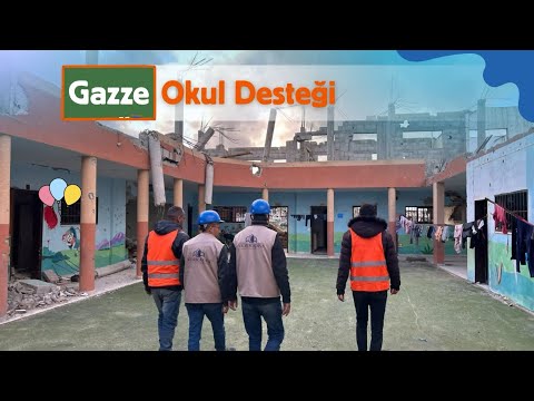 Gazze okul inşası - Ecir Kapısı Derneği