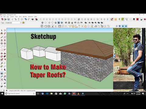 Modeling Different Types of Roofs in Sketchup- Urdu|Hindi
