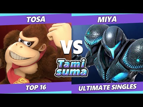 TAMISUMA 174 SSBU - Tosa (Donkey Kong) Vs. Miya (Dark Samus) Smash Ultimate Top 16