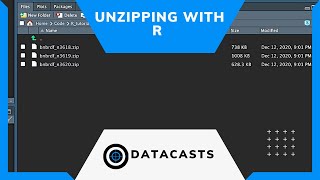 Unzipping with R