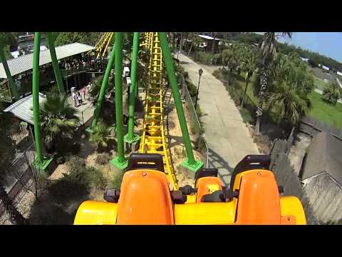 On-ride point of view of Boomerang