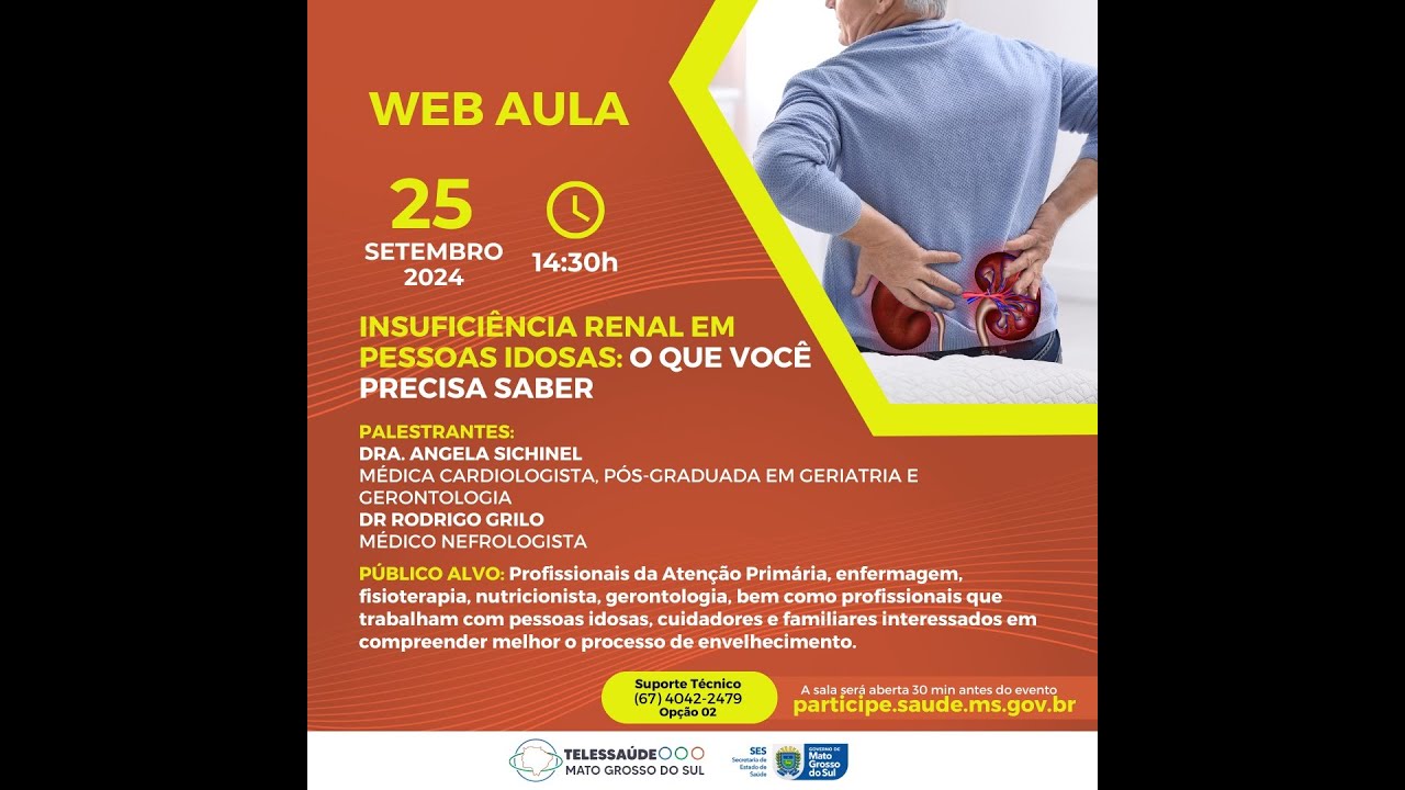 Web Aula - Insuficiência Renal em Pessoas Idosas: O que você precisa saber