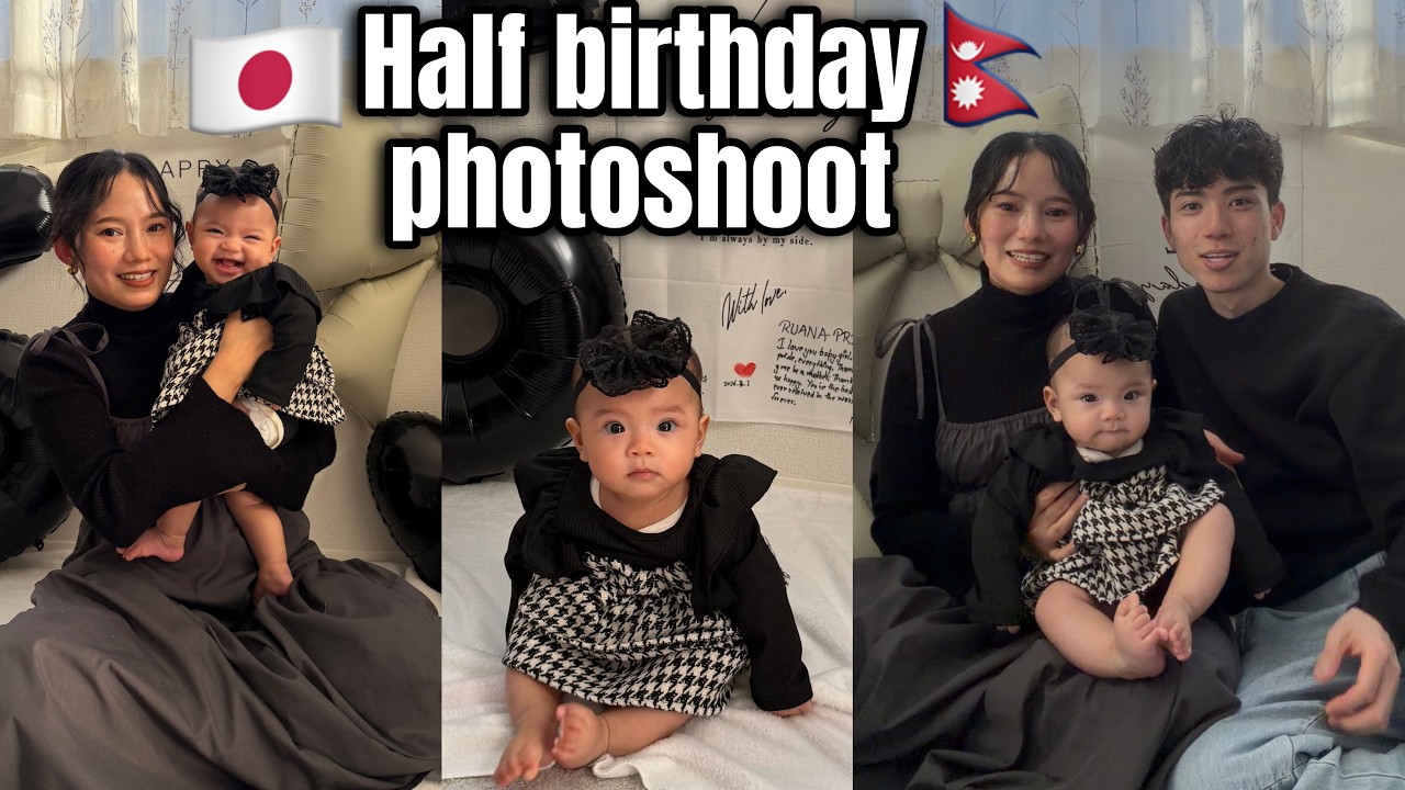 My Daughters 6 Month Photoshoot Vlog🩷 !! NepaliJapanese Couple🇳🇵🇯🇵VLOG120