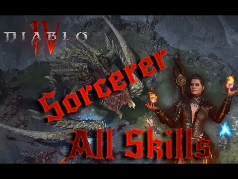 Diablo 4 - Sorcerer | All Skills Showcase |