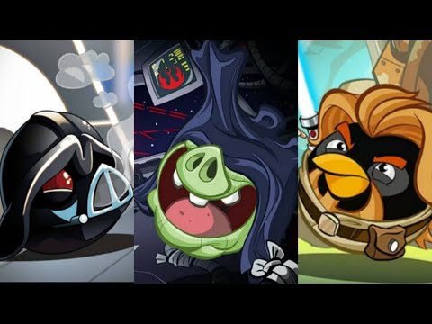 Angry Birds Star Wars 1 + 2 - All Bosses (No Items) + Cutscenes
