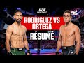 Résumé UFC : une guerre et une soumission magistrale... le choc Rodriguez-Ortega n'a pas déçu
