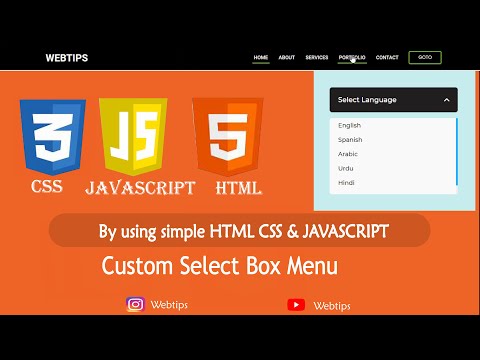 Create A Custom Select Dropdown Menu in HTML CSS & JavaScript
