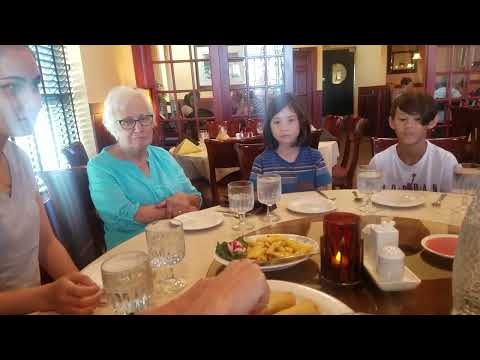 Family eating at Wu's Chinese restaurant 08/04/2019