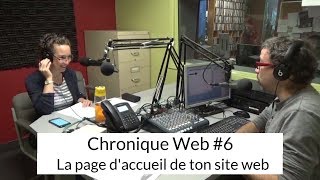 6- La page d'accueil de ton site web...